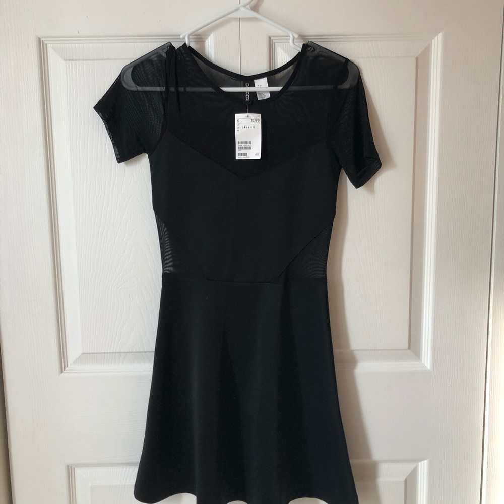Black mini dress
